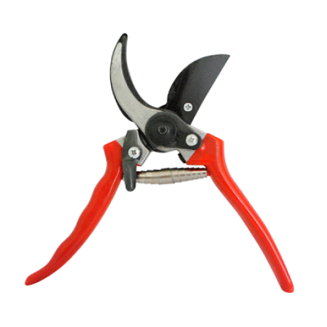  Секатор з впертой пружиною і фіксатором