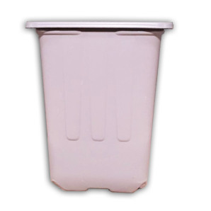 Горщик для квітів квадратний Modiform, 0.228 л сірий Горщик для квітів квадратний Modiform, 0.228 л сірий