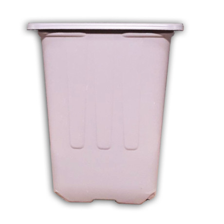 Горщик для квітів квадратний Modiform, 0.228 л сірий