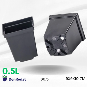 Горшок квадратный 0.5 л, (9х9х10см) Donkwiat 