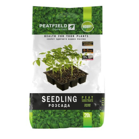 Торфяной субстрат «Для рассады» PEATFIELD, 20 л 