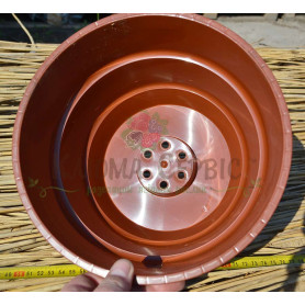 Подвесной горшок для цветов 2.5 л, терракот (Украина)