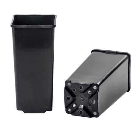 Горщик квадратний 1.7 л високий, (10.5х10.5х21.5 см) Donkwiat