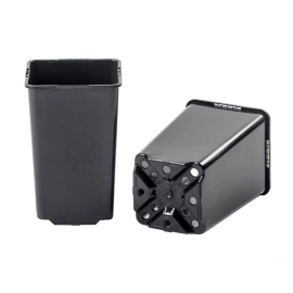 Горшок квадратный высокий 0.8 л (9х9х14см) Donkwiat 