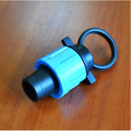 Заглушка для крапельної стрічки затискна