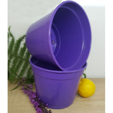 Горшок для цветов LotPlast 2 л d16 фиолетовый