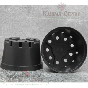 Горщики-миски для хризантеми (чорний), 3 л KLODA Горщики-миски для хризантеми (чорний), 3 л KLODA