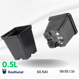 Горшок квадратный 0.5 л, P9 (9х9х9.6см) Donkwiat Горшок квадратный 0.5 л, P9 (9х9х9.6см) Donkwiat