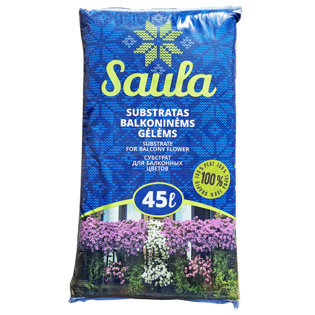 Субстрат для квітів розкислений SAULA 5.5-6.5 Ph, 45 л (Rekyva) Субстрат для квітів розкислений SAULA 5.5-6.5 Ph, 45 л (Rekyva)