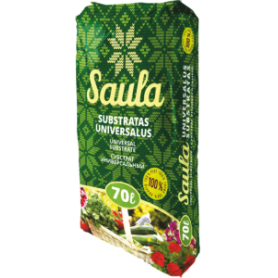 Торфяной субстрат универсальный раскисленный SAULA, 70 л