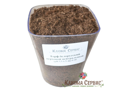 Верховий торф для рослин, фракції