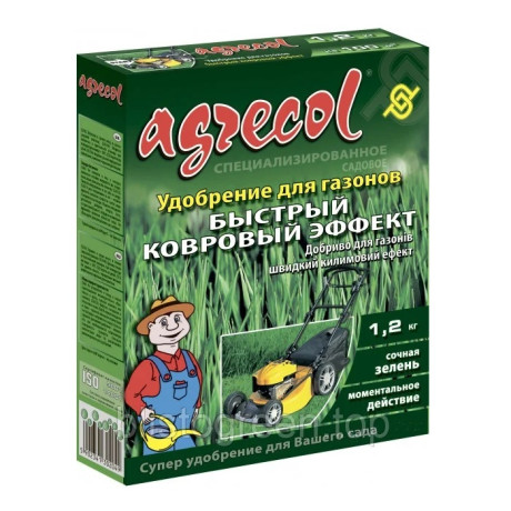 Добриво для газонів швидкий килимовий ефект Agrecol 34-0-0, 1.2 кг Добриво для газонів швидкий килимовий ефект Agrecol 34-0-0, 1.2 кг