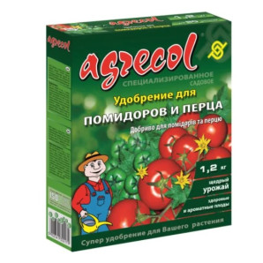 Добриво для помідорів та перцю Agrecol 10-8-22, 1.2 кг Добриво для помідорів та перцю Agrecol 10-8-22, 1.2 кг