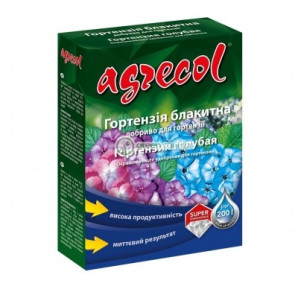 Добриво для блакитної гортензії Agrecol 7-0-12.5, 0.2 кг Добриво для блакитної гортензії Agrecol 7-0-12.5, 0.2 кг