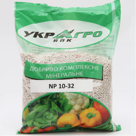 Удобрение гранулированное комплексное NP 10-32, упаковка 1 кг УкрАгро