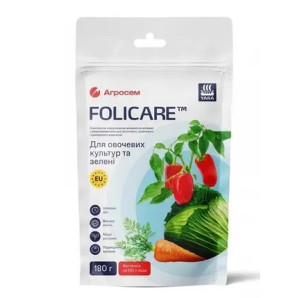 Добриво Yara Folicare для овощей и зелени, 180 грам