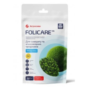 Добриво Yara Folicare для самшиту та вічнозелених чагарників, 180 грам