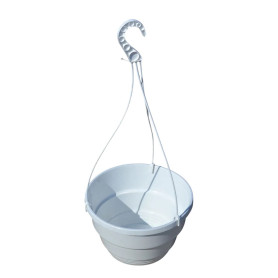 Подвесной горшок для цветов 3.7 л, белый  (Украина)