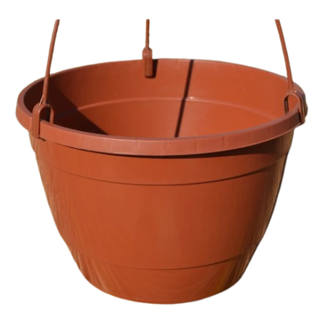 Подвесной горшок для цветов 5.4 л, терракот (Украина)