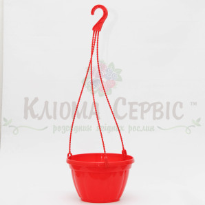 Підвісні горщики для квітів з гачком 2.5 л, червоні Підвісні горщики для квітів з гачком 2.5 л, червоні