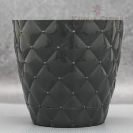 Горшок для цветов Elit Ромбик 0.75 л, антрацит