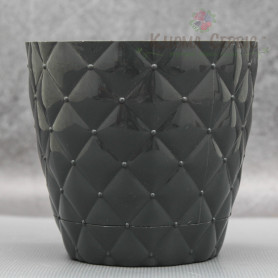 Горшок для цветов Elit Ромбик 0.75 л, антрацит