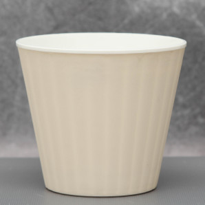 Вазон "Ібіс" подвійний 13,0*11,2 см. Алеана, білий Вазон "Ібіс" подвійний 13,0*11,2 см. Алеана, білий