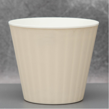 Вазон "Ібіс" подвійний 13,0*11,2 см. Алеана, білий