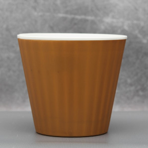 Вазон "Ібіс" подвійний 13,0*11,2 см. Алеана, бронзовий/білий Вазон "Ібіс" подвійний 13,0*11,2 см. Алеана, бронзовий/білий