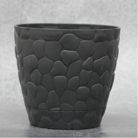 Горщик для квітів Elit Камені 0.75 л, антрацит