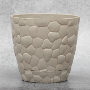 Горщик для квітів Elit Камені 0.75 л, сірий