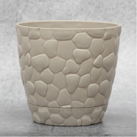 Горщик для квітів Elit Камені 0.75 л, сірий