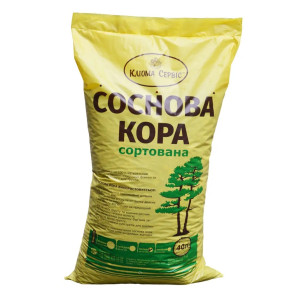 Соснова кора дрібна, 10-30 мм, мішок 40 л