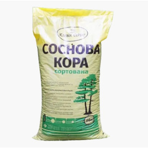 Соснова кора мульча, 0-10 мм, мішок 40 л