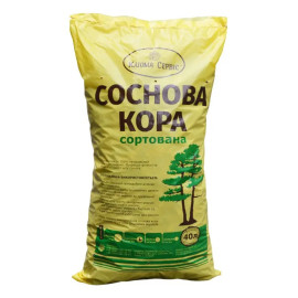 Сосновая кора средняя, 30-60 мм, мешок 40 л