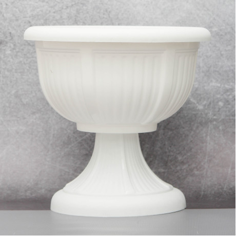 Вазон "Леон" з підставкою Алеана 21 см., білий