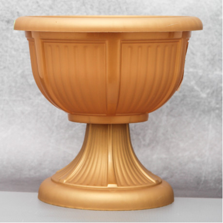 Вазон "Леон" з підставкою Алеана 21 см., бронзовий