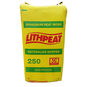 Верховой торф "Lith Peat" 3.5-4.5 pH, фр. 0-10 мм, 250 л (Rėkyva) Верховой торф "Lith Peat" 3.5-4.5 pH, фр. 0-10 мм, 250 л (Rėkyva)