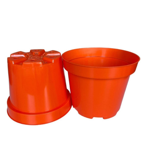 Горшок для цветов LotPlast 2 л d16 оранжевый