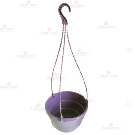 Подвесной горшок с крючком LotPlast 3.7 л d23 фиолетовый Подвесной горшок с крючком LotPlast 3.7 л d23 фиолетовый