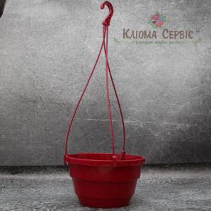 Подвесной горшок с крючком LotPlast 3.7 л d23 марсаловый