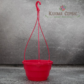 Подвесной горшок с крючком LotPlast 3.7 л d23 розовый Подвесной горшок с крючком LotPlast 3.7 л d23 розовый