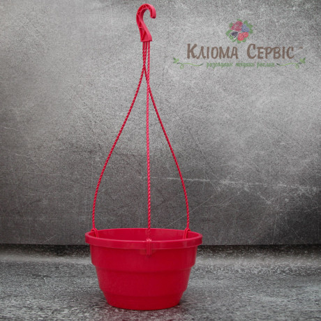Подвесной горшок с крючком LotPlast 3.7 л d23 розовый