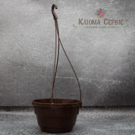 Подвесной горшок с крючком LotPlast 3.7 л d23 венге