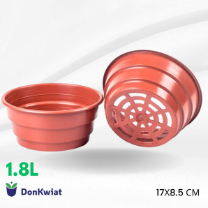 Горшок-миска 1.8 л (17х8.5 см) для квітів Donkwiat Горшок-миска 1.8 л (17х8.5 см) для квітів Donkwiat