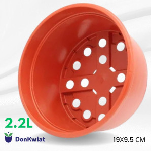 Горшок-миска 2.2 л (20х9.5 см) для квітів Donkwiat Горшок-миска 2.2 л (20х9.5 см) для квітів Donkwiat
