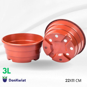 Горщик-миска для хризантем 3 л (22х11 см) Donkwiat Горщик-миска для хризантем 3 л (22х11 см) Donkwiat