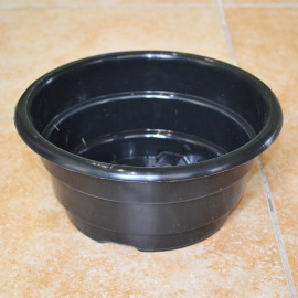 Тарелка под хризантемы LotPlast 3 л d21 черный