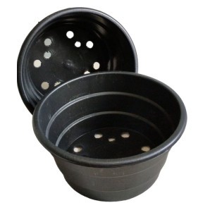 Горщики-миски для хризантеми 2.4 л (20*9,5) Україна, чорний Горщики-миски для хризантеми 2.4 л (20*9,5) Україна, чорний
