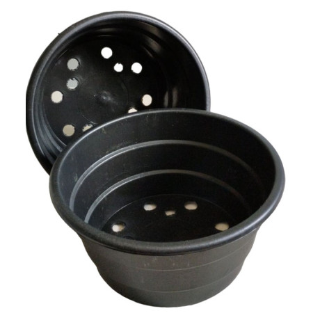 Горщики-миски для хризантеми 2.4 л (20*9,5) Україна, чорний Горщики-миски для хризантеми 2.4 л (20*9,5) Україна, чорний